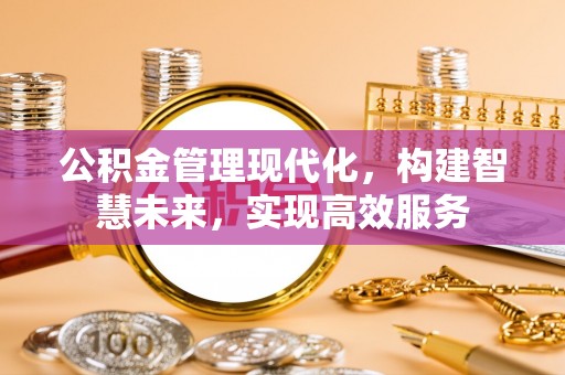 农安公积金管理现代化，构建智慧未来，实现高效服务