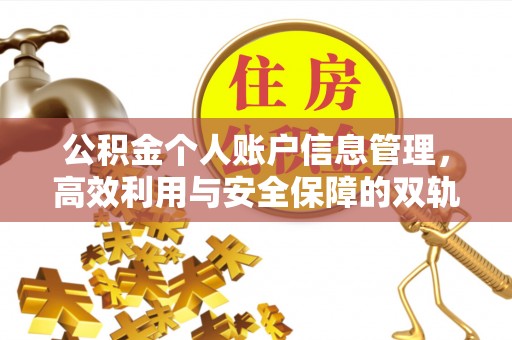 农安公积金个人账户信息管理，高效利用与安全保障的双轨并行