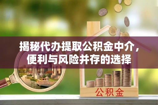 农安揭秘代办提取公积金中介，便利与风险并存的选择