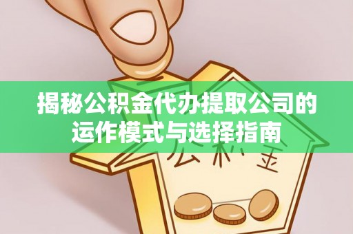 农安揭秘公积金代办提取公司的运作模式与选择指南