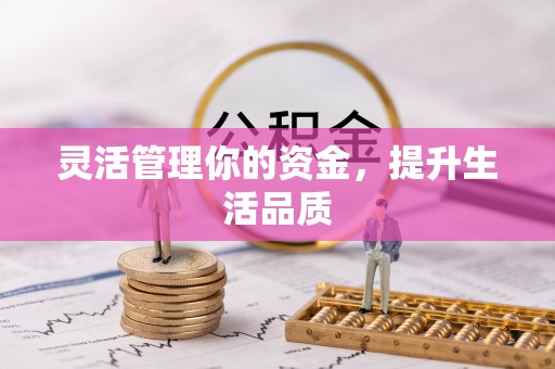 农安灵活管理你的资金，提升生活品质