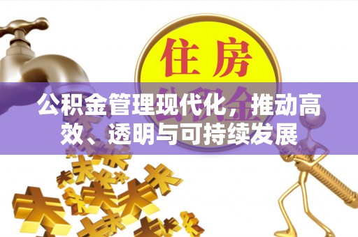 农安公积金管理现代化，推动高效、透明与可持续发展
