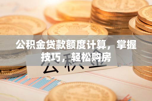 农安公积金贷款额度计算，掌握技巧，轻松购房