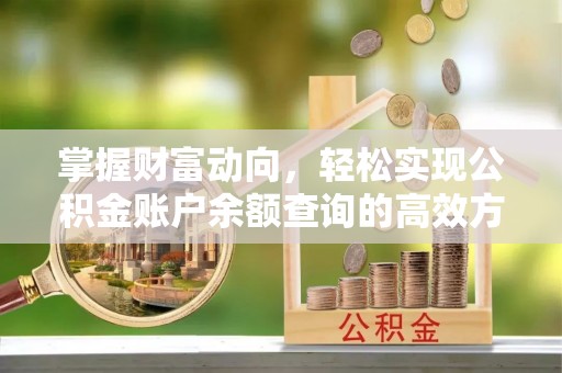 农安掌握财富动向，轻松实现公积金账户余额查询的高效方式