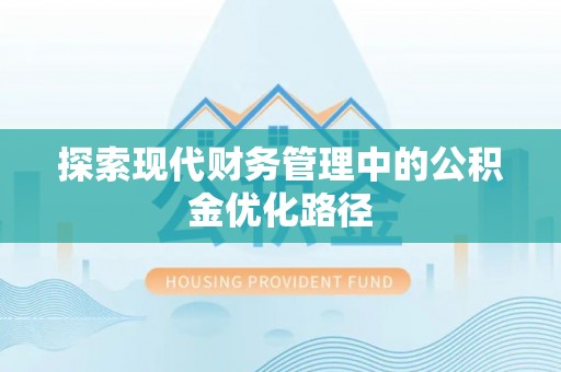 农安探索现代财务管理中的公积金优化路径