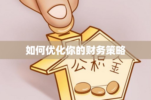 农安如何优化你的财务策略