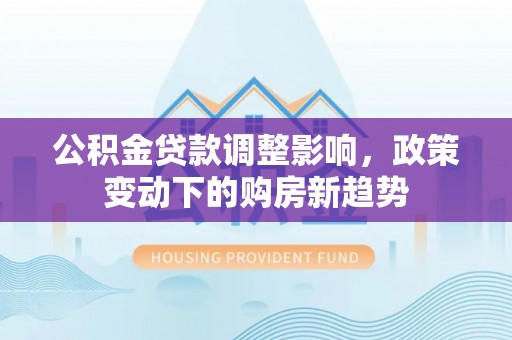 农安公积金贷款调整影响，政策变动下的购房新趋势