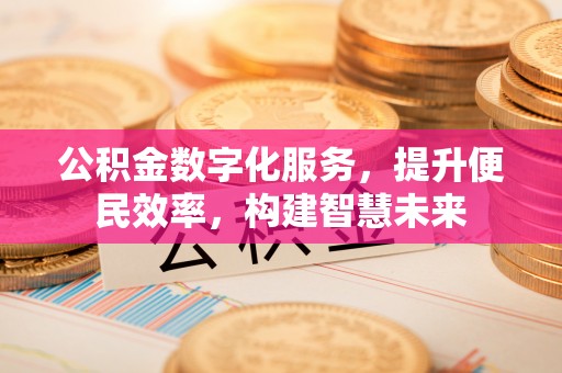 农安公积金数字化服务，提升便民效率，构建智慧未来
