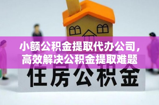 农安小额公积金提取代办公司，高效解决公积金提取难题