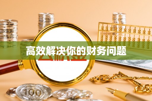 农安高效解决你的财务问题