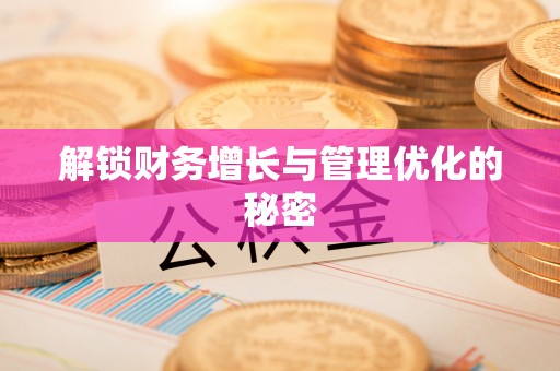 农安解锁财务增长与管理优化的秘密